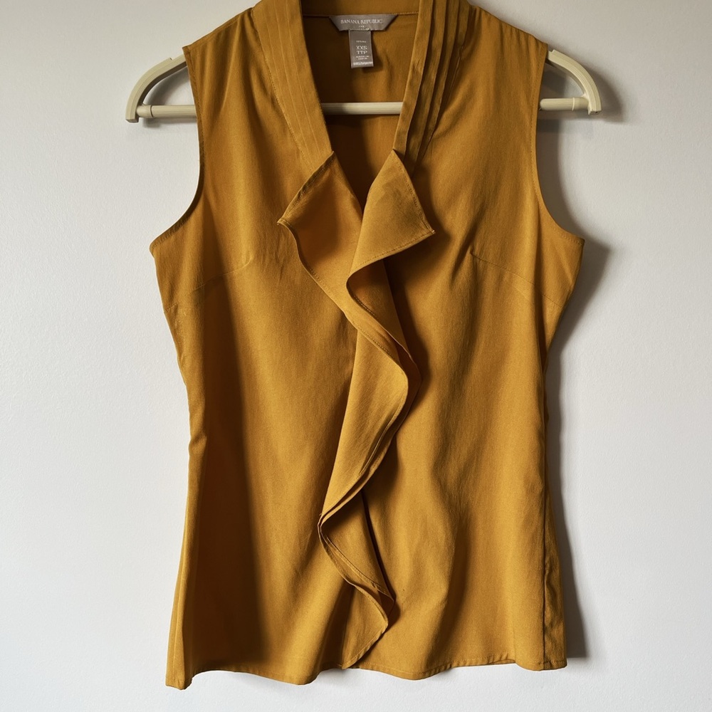Banana Republic Mustard Sleeveless Top